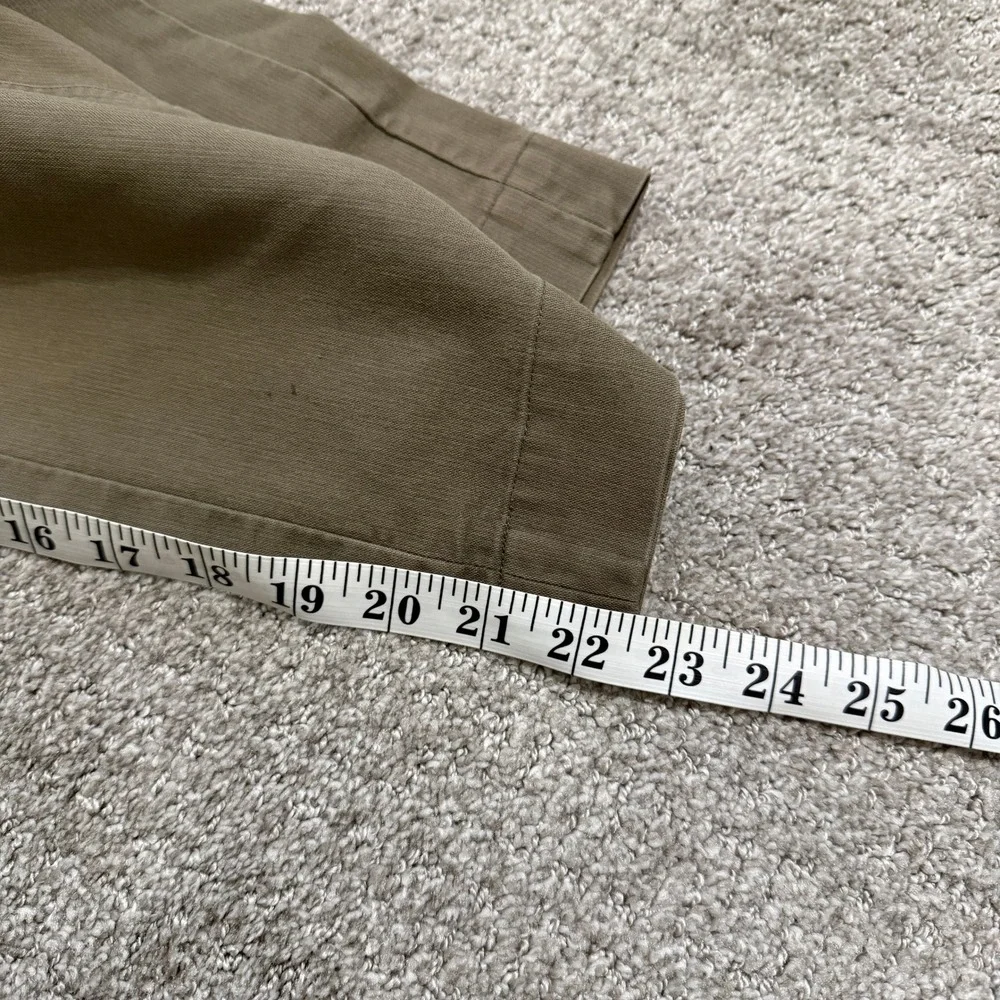 Broome Street Kate Spade Sailor Style‎ Cropped Wide Leg Pants Olive Green Size 0